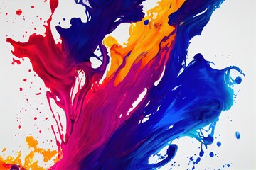 Abstract colorful liquid splashes background