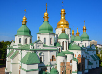 Saint Sophia Cathedral in Kiev is an architectural monument of Kievan Rus'. The cathedral is one of the city's best known landmarks and the first heritage site in Ukraine.