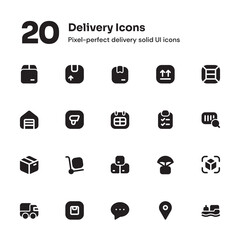 Delivery pixel-perfect line icons suitable for website and mobile apps ui design