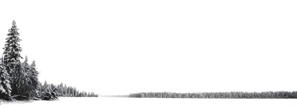 Panorama of a transparent lake and  sky and trees along the left side an on the horizon. Abundant room for copy.
 - Powered by Adobe