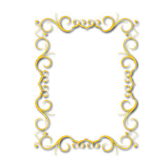 Frame, in the style of an ornament, Vector illustration eps 10, Art.	