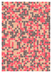 Fototapeta premium Offset Quads generative art background art illustration