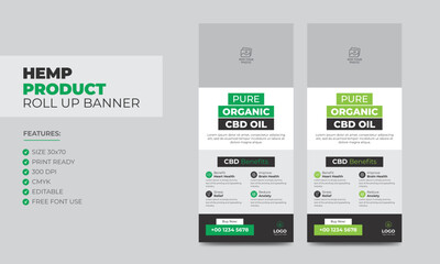 Hemp Products Rollup Banner