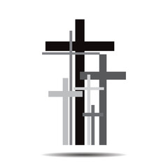 Illustration of cross. Christianity.