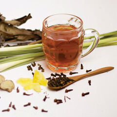 
Indonesian traditional herbal drink made from a mixture of various kinds of spices brewed with a little sugar makes the body warm and healthy