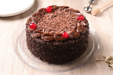 Delicious granular cake with its distinctive and beautiful layers