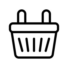 basket line icon illustration vector graphic