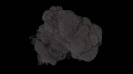 Smoke design on black background