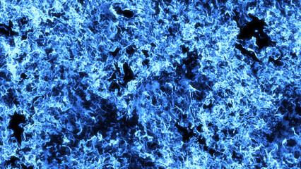 Fire and Ice Concept Design with spark. 3d illustration.