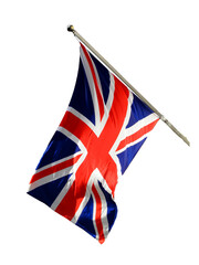 Union Jack national UK flag of the United Kingdom, png stock photo file cut out and isolated on a...
