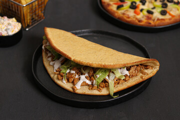 Delicious chicken sandwich with a suitable and attractive floor