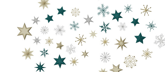 The winter background, falling snowflakes