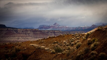 Beautiful landscape of Virgin Utah, Mount Zion national park