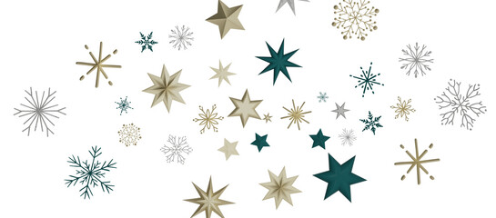 The winter background, falling snowflakes