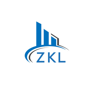 ZKL letter logo. ZKL blue image. ZKL Monogram logo design for entrepreneur and business. ZKL best icon.	
