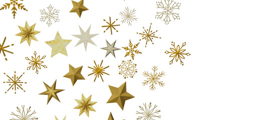 Christmas Card - Snowflakes Of Paper In Frame