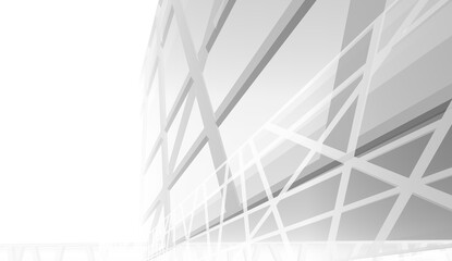 Abstract modern architecture background 3d illustration