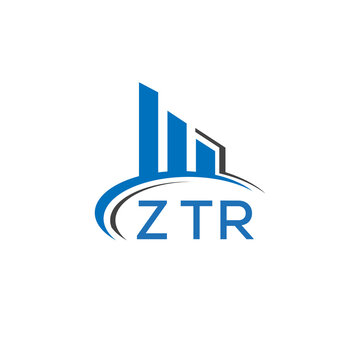 ZTR letter logo. ZTR blue image. ZTR Monogram logo design for entrepreneur and business. ZTR best icon.	
