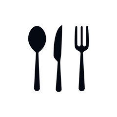 Spoon icon ,restaurant icon vector logo design template