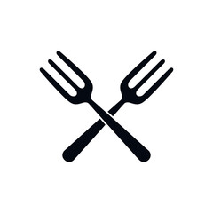 Fork icon vector logo design template