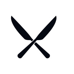 Knife icon vector logo template