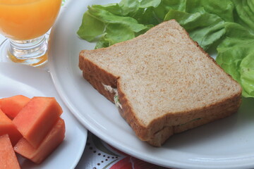 sandwich with salad