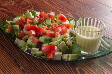 salad with vegetables