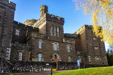 External view of Stirling Old Town Jail, built in 1847 - obrazy, fototapety, plakaty
