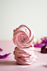 Obraz na płótnie Canvas rose marshmallow