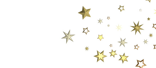 stars. Confetti celebration, Falling golden abstract decoration for party, birthday celebrate,