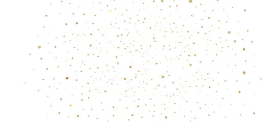 Holiday golden decoration, glitter frame isolated