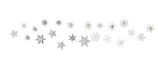 Christmas background design of snowflake and snow falling in the winter 3d illustration