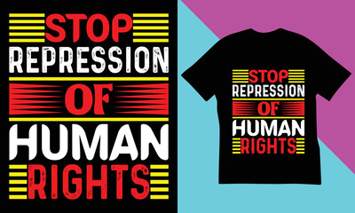 Human Rights Day T-Shirt Design.