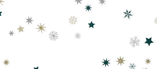 Christmas background design of snowflake and snow falling in the winter 3d illustration