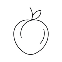 Rose hip berries and leaves icon. Graph symbol for food and drinks web site, apps design, mobile