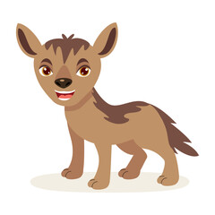 Cartoon Illustration Of A Jackal