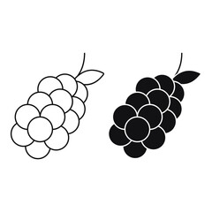 Mulberry linear icon design for application or web design template.