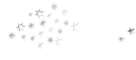 Abstract Gold Star Falling Soft Focus Background, 3D rendering.