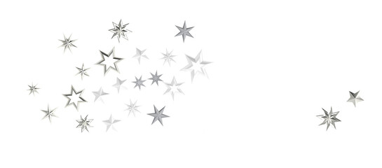 Snowflakes and bokeh lights on the blue Merry Christmas background. 3D render