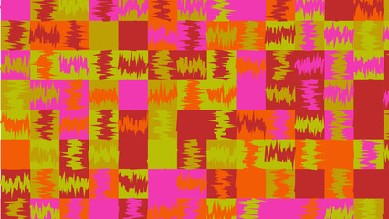 pink, yellow and orange geometric pattern, wallpaper for tile, banner, tableclothe