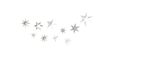 Snowflakes falling for christmas decoration abstract