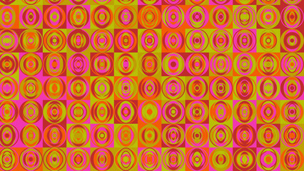 pink, yellow and orange geometric pattern, wallpaper for tile, banner, tableclothe