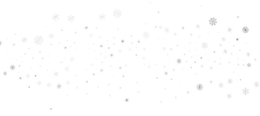 Winter christmas sky with falling snow