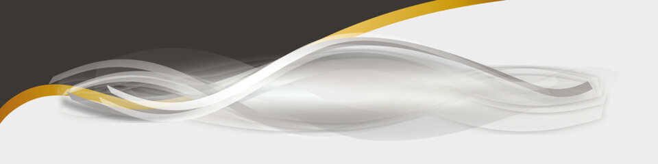 Gold Welle Wellen Band Banner