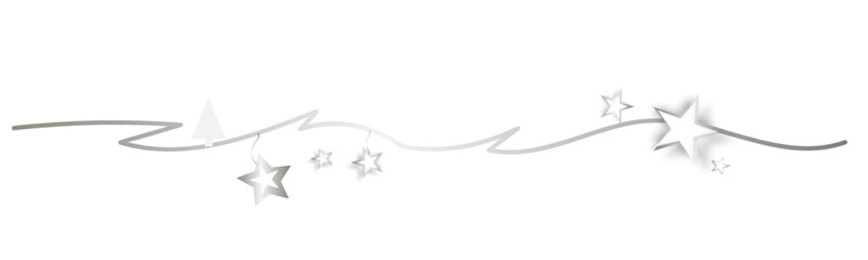 Silber Welle Wellen Band Banner 