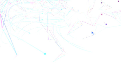Obraz premium Abstract network of physical devices on the Internet using a network connection