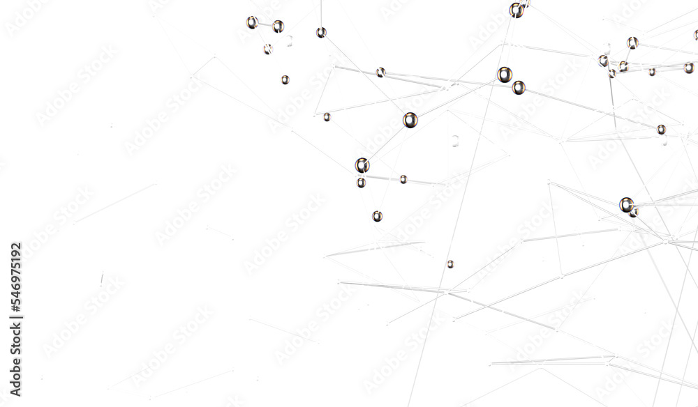 Poster abstract 3d render, network concept, background