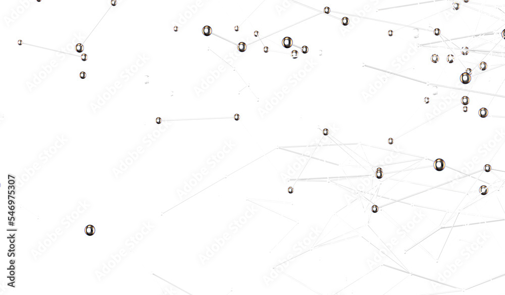 Poster abstract 3d render, network concept, background