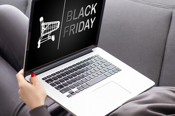 Black Friday Discount Half Price Promotion Concept