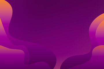 purple and orange trendy gradient background with waves and free text space